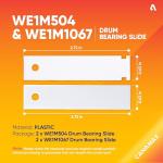 Dryer Drum Bearing Slide Glide Kit for GE Kenmore
