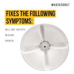 PartsBroz WH43X30957 Agitator for GE Washers