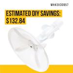 PartsBroz WH43X30957 Agitator for GE Washers