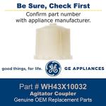 GE WH43X10032 OEM Agitator Coupler for Washers