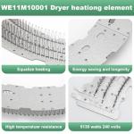 GE Dryer Heating Element Replacement, 240V 5130W