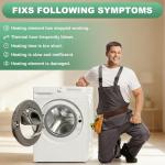 GE Dryer Heating Element Replacement, 240V 5130W