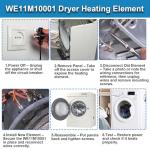 GE Dryer Heating Element Replacement Part WE11M10001