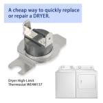 GE Dryer High Limit Thermostat Fuse WE4M137