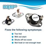 Dryer Thermostat & Thermal Fuse Kit for GE