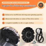 GE Hotpoint Washer Motor Pulley, Belt & Nut Set