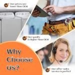 GE Hotpoint Washer Motor Pulley, Belt & Nut Set