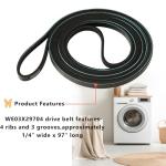 GE Dryer Drive Belt WE03X29704 Replacement Part