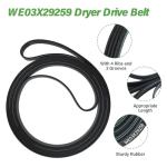 GE Dryer Drive Belt WE03X29259 Replacement Part
