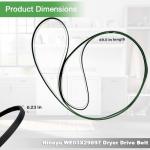 2-Pack WE03X29897 Dryer Drive Belts for GE