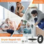 Dryer Repair Kit for GE Dryers - 4 Parts