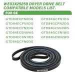 GE Dryer Drive Belt WE03X29259 Replacement Part