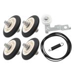 Dryer Drum Roller Kit with Belt & Pulley