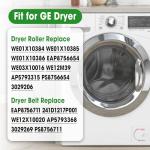 Dryer Roller Repair Kit with Belt - 4 Pieces