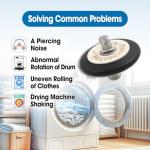 Dryer Drum Roller Kit with Belt & Pulley