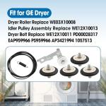 Dryer Drum Roller Kit with Belt & Pulley