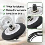 Dryer Roller Repair Kit with Belt - 4 Pieces