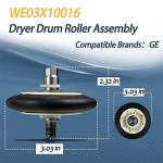4-Piece Dryer Roller Kit for GE Models