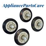 GE Dryer Drum Support Roller Set – 4 Pack