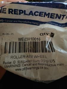 GE Dryer Drum Support Roller Assembly WE03X10016