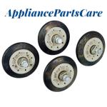 GE Dryer Drum Support Roller Set – 4 Pack