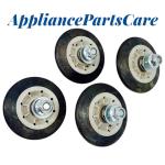 GE Dryer Drum Support Roller Set – 4 Pack