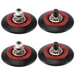 Dryer Drum Roller Assembly 4-Pack for Kenmore, GE