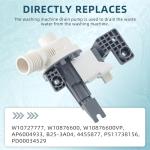 Whirlpool Kenmore Washer Drain Pump Replacement Parts