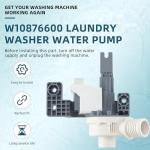 Whirlpool Kenmore Washer Drain Pump Replacement Parts
