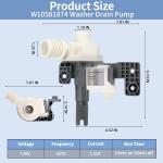 Drain Pump W10581874 for Maytag Kenmore Whirlpool