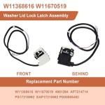 Washer Lid Lock Latch Assembly for Whirlpool & Maytag