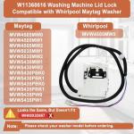 Washer Lid Lock Latch Assembly for Whirlpool & Maytag