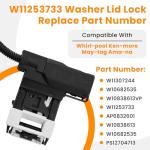 Washer Lid Lock Switch Replacement for Whirlpool Models