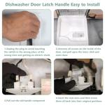 Black Dishwasher Door Latch Handle Replacement Parts