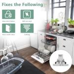 Black Dishwasher Door Latch Handle Replacement Parts