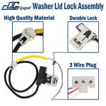 Washer Lid Lock Assembly for Whirlpool & Maytag