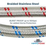 Braided Stainless Steel Washing Machine Hoses (2 Pack)