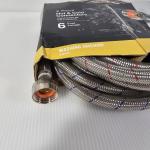 Stainless Steel 6ft Washing Machine Hoses Connectors