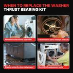 Washer Thrust Bearing Kit for Whirlpool & Maytag