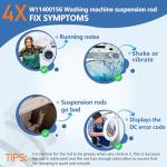 Whirlpool Maytag Washing Machine Suspension Rods (4PCS)