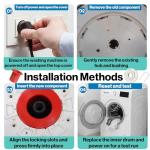 Washer Basket Hub and Bushing Kit for Whirlpool