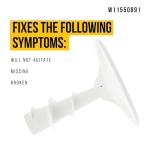 PartsBroz W11550891 Agitator for Whirlpool & More