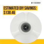 PartsBroz W11550891 Agitator for Whirlpool & More