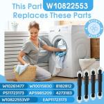 Washer Shock Absorber 4-Pack for Whirlpool and More