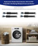 4-Pack Washer Shock Absorbers for Maytag Whirlpool