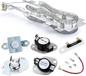 Dryer Heating Element and Thermostat Set for Whirlpool