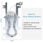 Dryer Heating Element and Thermostat Set for Whirlpool