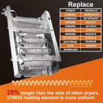 279838 Dryer Heating Element for Whirlpool & Kenmore