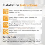 4-in-1 Dryer Thermostat and Fuse Kit