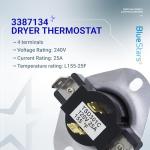 BlueStars Dryer Thermostat and Fuse Kit for Whirlpool